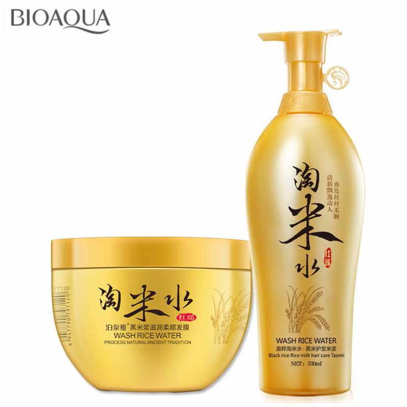 Hair Care With Rice Water - BIOAQUA tradisi mencuci beras air 500ML