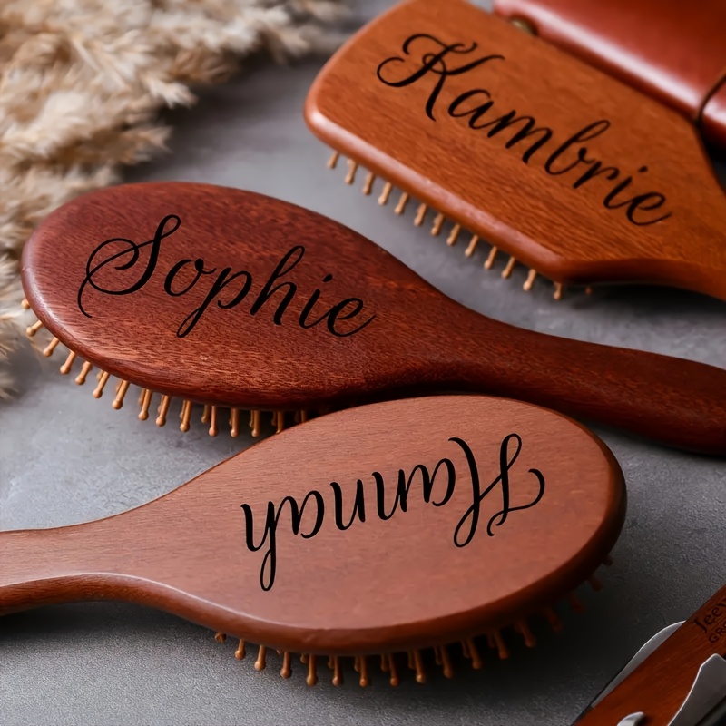Hair Care Gift - Sisir Rambut Cendana Nama Terukir -