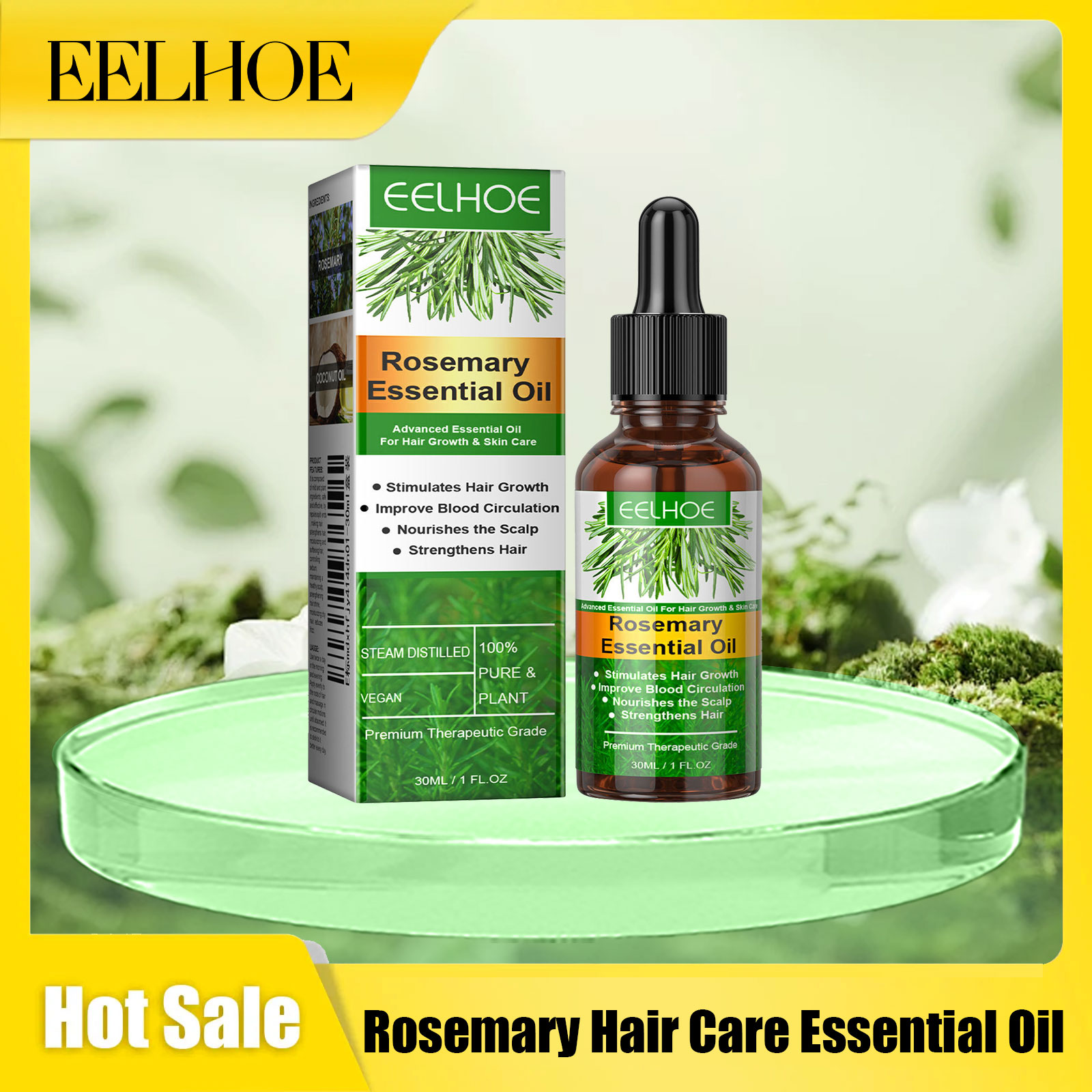 Rosemary Hair Oil - Minyak Esensial Perawatan Rambut Rosemary Eelhoe