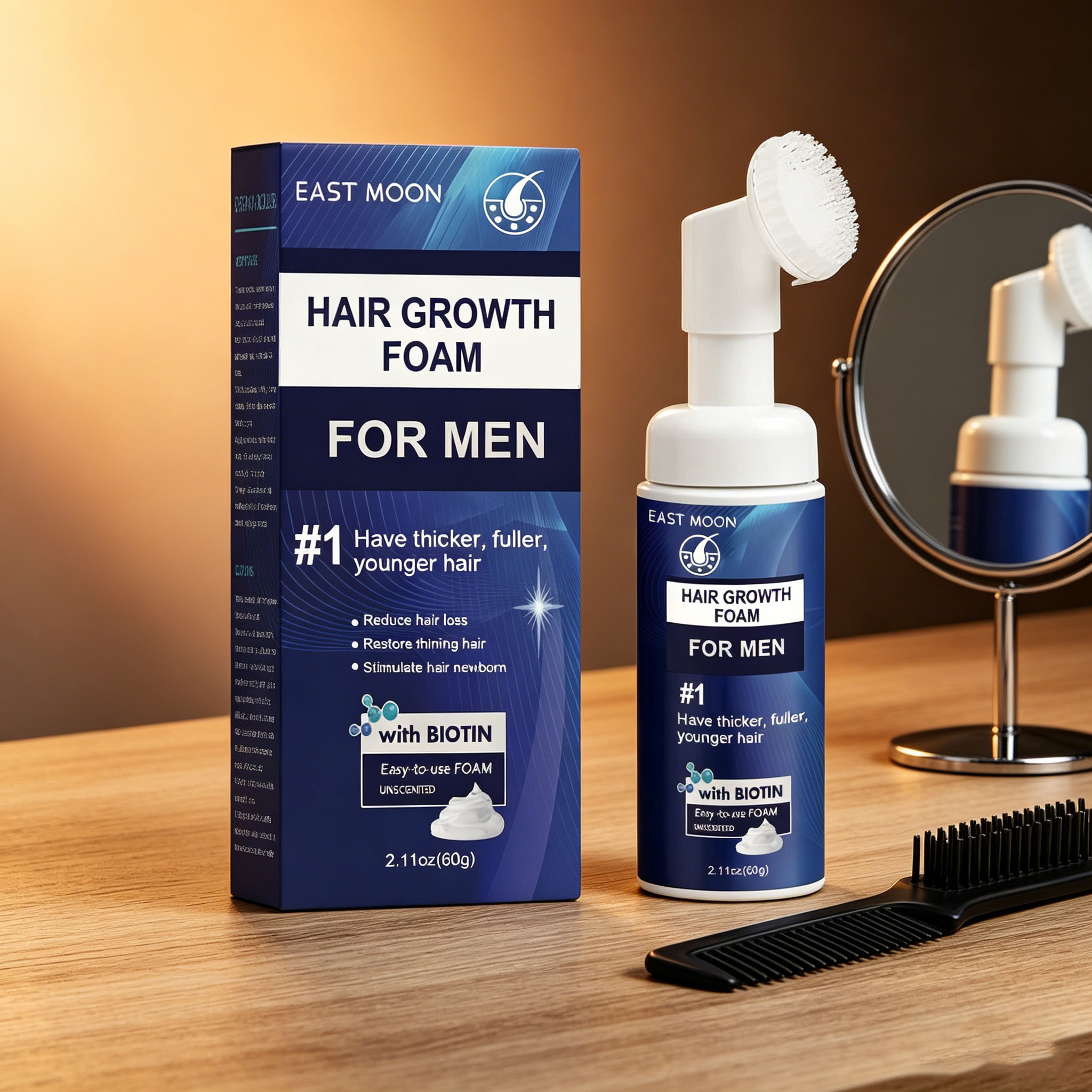 Hair Care Naturally - Busa Penumbuh Rambut Sikat Silikon Pijat