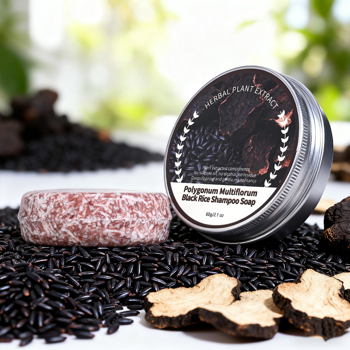 Hair Care With Rice Water - Sampo Organik Polygonum Multiflorum Alami dan