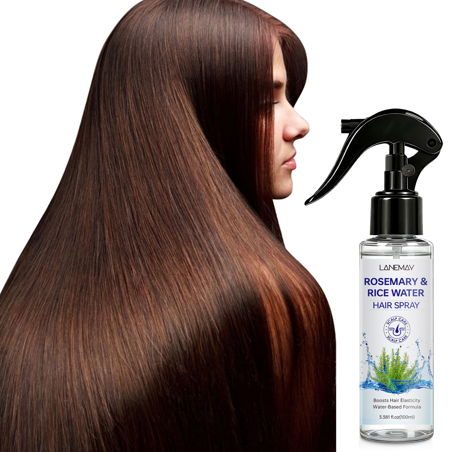 Hair Care With Rice Water - Semprotan Rambut Rosemary & Air Beras