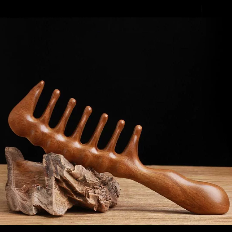 Sisir Rambut Kayu Cendana Alam - Hair Care Gift ulasan dan harga
