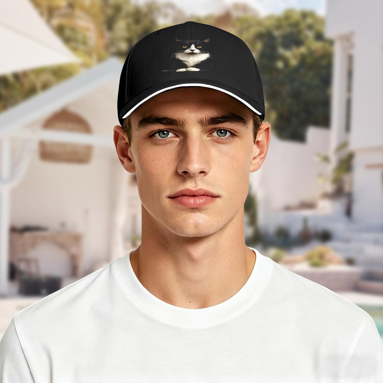 Topi Baseball Lucu Motif Kucin - Hair Care Gift ulasan dan harga