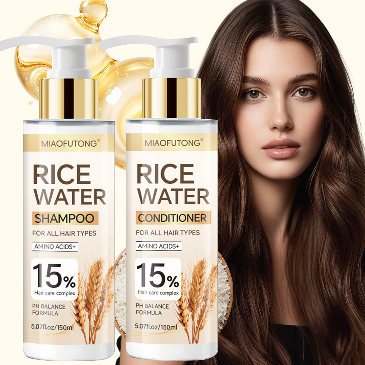 Sampo Kondisioner Air Beras Ki - Hair Care With Rice Water ulasan dan harga