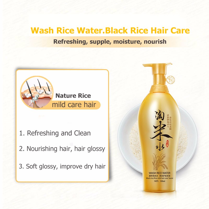 BIOAQUA tradisi mencuci beras  - Hair Care With Rice Water ulasan dan harga