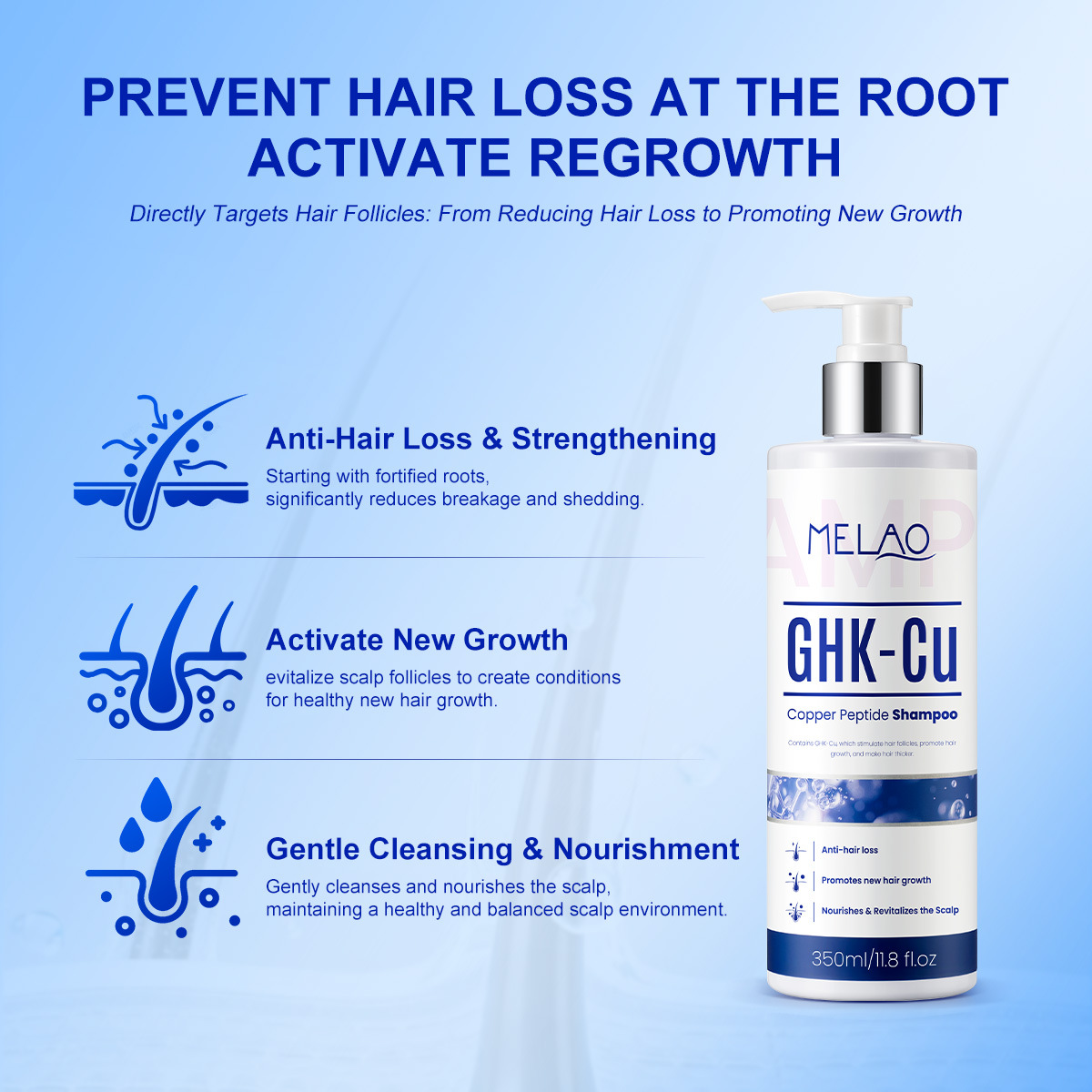 350ml GHK-Cu Copper Peptide Ha - Hair Care Tonic ulasan dan harga